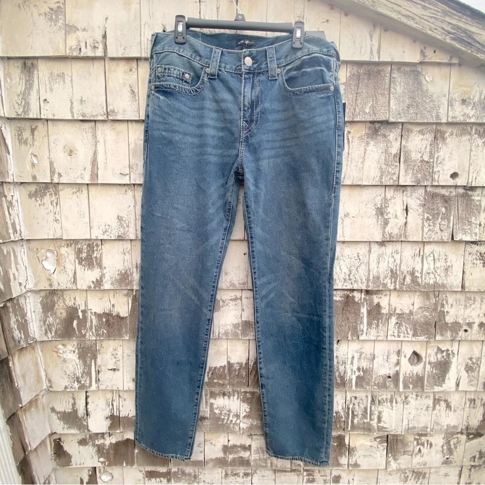 True Religion Geno Relaxed Slim Dark Wash Jeans